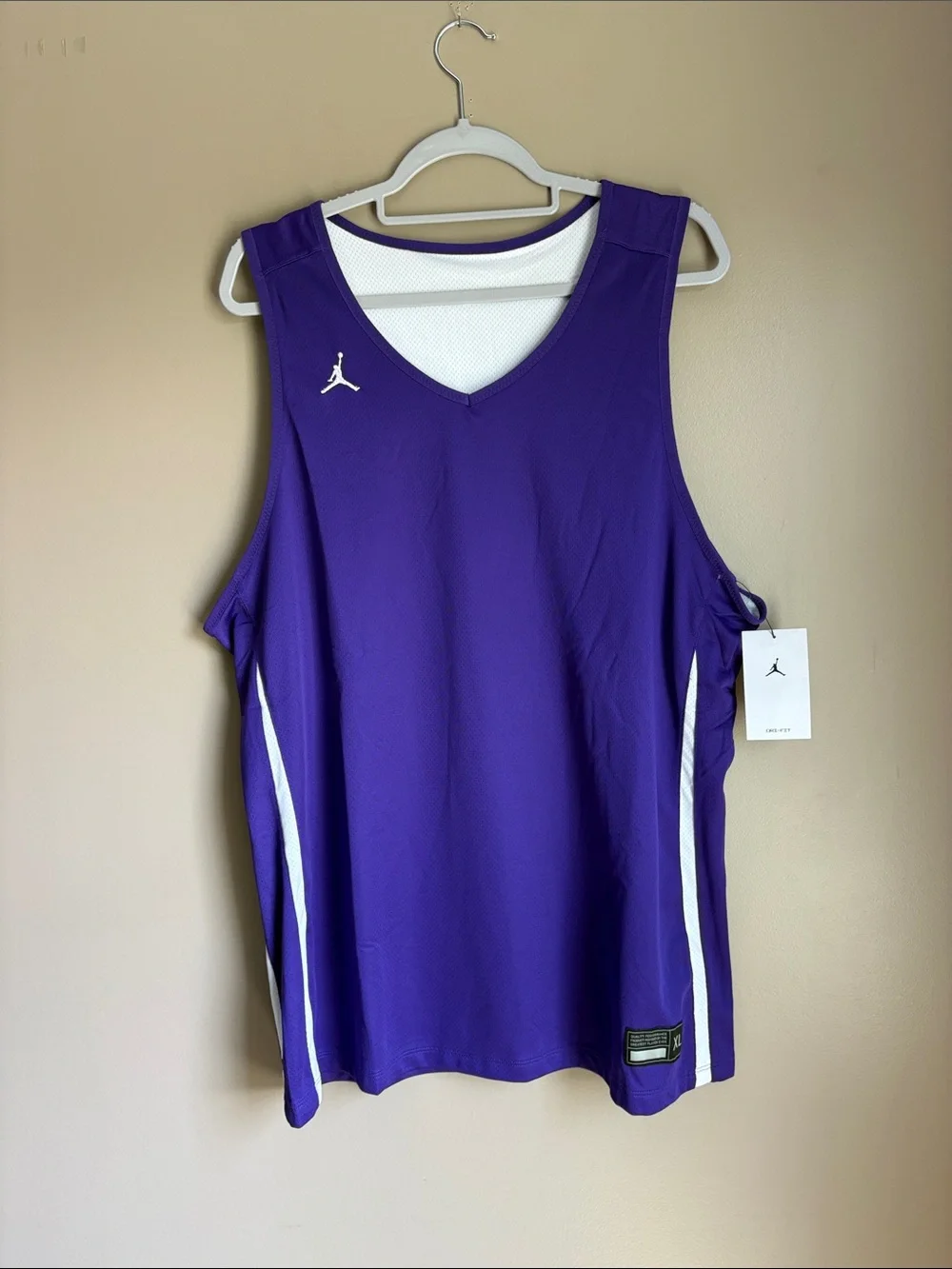 Jordan Purple Basketball Jersey with White Trim